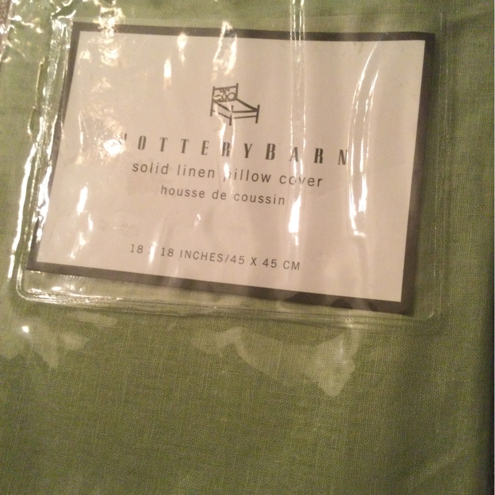 Pillow cover linen 18”x18”